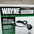 Wayne 56835-wyn1 8ft Piggy-back Tether Float Switch Kit Sump And Sewage Pumps