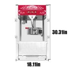 Commercial Popcorn Machine Maker Popper With Extra Large 16-ounce Kettle