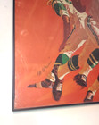 Vtg 1960s Jets V  Patriots Sport Print By Marini Framed 12 X 16 Inches Afl Nfl