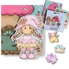 Paper Doll Set     Fold-out Book Dollhouse With 2 Dolls  56 Outfits