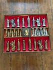 Vintage 1962 Conqueror Sculptured Chess Set By Ganine Complete Set Mint Cond