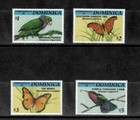 Dominica 1994 - Butterflies Birds - Set Of 4 Stamps - Scott  1651-4 - Mnh
