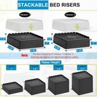 Bed Risers 1 Inch  2 Inch  3 Inch  4 Inch Heavy Duty  Adjustable Furniture Riser