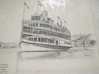 3 Pieces Of Vintage Riverboat And Ferry Photos And Print Ny  Ky  Great Lakes