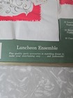 Vintage Hallmark Luncheon Ensemble Christmas Santa Napkins Coasters
