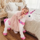 Ponycycle Ride On Walking Unicorn Pink Riding Pony For Kid 4-7 E412 Minimal Toys