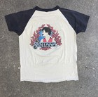 Rare Vintage 1979 Santana Band Pegasus Raglan Shirt White - Size Large