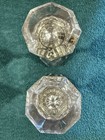 Antique Crystal And Brass Doorknobs With Spindles  Door Plate And Lock