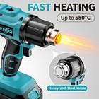 Heat Gun Cordless  Portable Hot Air Gun Kit With 5 Nozzles  Max 550    1022     Sold