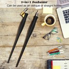 2 Sets Oblique Calligraphy Dip Pen Set With 2 In 1 Holder Black