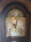 Vintage Colonial Of Zeeland Grandfather Clock  Good Working  80   tall  18    Wide