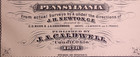 Rare Antique 1878 Plat Map   Penfield In Clearfield County  Pennsylvania