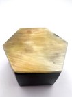 Hexagonal Natural Horn Jewelry Trinket Box Handmade Decorative Storage 4   