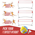Volleyball Badminton Net Set 14ft Portable Sports Net W poles For Indoor Outdoor