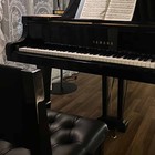 Adjustable Piano Chair With Tufted Padding - 17 d X 18 5 w X 35 h