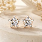 Igi Certified 9k Gold Earrings  1ct Lab Grown Diamond Stud Earrings Gift For Her