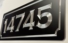 Engraved Personalized Custom House Home Number Street Address Metal 14x5 Sign
