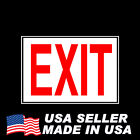 Exit Sticker Or Flexible Magnetic Sign Decal Magnet Placard 7 5x10 75  Made Usa 