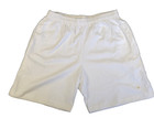 Retro Kellsport White  Blanks  Athletic Gym Shorts  Large  Nos Imperfections