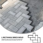 Cabilock Paver Mold Walk Maker Reusable Concrete Path Maker Molds Paving Path   