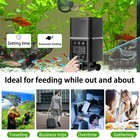 Automatic Fish Feeder For Aquarium  320ml Lcd Display Auto Fishes Food Dispen   
