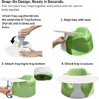 Bumbo Seat Tray Attachment For Feeding And Play  Easy-clean Baby Tray    Snaps O
