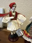 Hand Made Greek  Dolls Folk Art Greece Souvenir Collectable