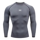 Men   s Long Sleeve Running Compression T-shirt Gym Fitness Athletic Sport Top
