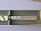 Vintage Kirk   Matz Sheffield England Bride   s Cake Knife Mother Of Pearl Handle