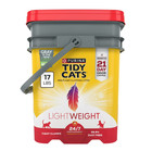 2 Pack Purina Tidy Cats 24 7 Performance Lightweight Cat Litter  17 Lb Pail