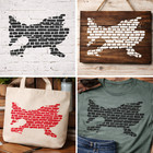 Brick Wall Stencil     Distressed Urban Pattern 10 Mil Mylar Template