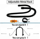 Wall Mount Metal Display Stand Black Easel Plate Holder For 8-10 Inch Items