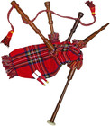 Mini Highland Bagpipes For Kids Playable Tunable Rosewood Junior Set With 2 Reed