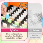 3 Packs Foam Insert With 300pcs Embroidery Floss Bobbins For 15   11-inches M   