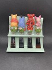Disney Winnie The Pooh Ceramic Handle Cheese Spreader Knife Set Of 4 Boxed