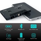 Elook Car Audio Receiver  Bluetooth Cassette Receiver Tape Aux Adapter Player   