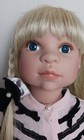 Denise Mcmillan Vinyl And Cloth 25  Doll Ael 2007 Blonde Hair Blue Eyes