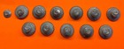 Vintage Ww Ii 13 Star Army Fatigue Buttons  lot Of 11 