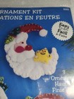 Santa Faces Bead Sequin Felt Ornament Kit Christmas  Design Works Kit 5323