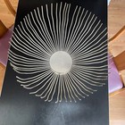 16  Metal Tang Prong Centerpiece Modernist Bowl Mid Century Design Vintage