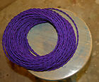 Purple Twisted Cloth Covered Wire  Vintage Style Lamp Cord  Antique Lights Rayon