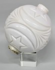 Original Vintage Milk Glass Lightning Rod Ball Moon And Stars