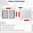 36 w X 24 h Concession Stand Serving Window Food Truck Service Window W  Awning