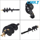 Lablt 12 Inch X 48 Inch Fab Auger Bit 2 - Inch Hex Collar Skid Steer Attachment