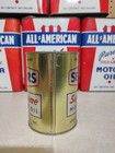 Vintage Full Sears Supreme Motor Oil Can Metal Quart Rome New York Nos Display