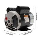 3 Hp 3450 Rpm Electric Ac Motor Cm03256 For Air Compressor General Equipment New