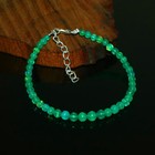 Natural Ethiopian Welo Fire Green Opal Balls Round Beaded Gemstone Bracelet 7 In