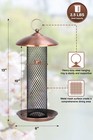 Bird Feeders For Outdoors  All Metal Mesh Tube Bird Feeder Copper