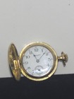 Antique Hampden 14k Gold Filled Full Hunter Pocket Watch Runs Inter   Needs Adj
