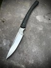 Custom Handmade D2 Tool Steel Hunting Combat Spear Survival Camping Spear Knife